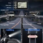 Electric Bike, 100 Miles 50Ah Ebike for Adult, 750W 30MPH, 20''X3'' Tire E Bike, Dual Shock Absorber Commuter Bike with 2 Seat - Image 4