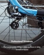 OKAI Ranger Electric Bike, 45 Miles Fat Tire eBike with Suspension Fork, 28mph Power by 1000W Motor, 8-speed Drivetrain, All Terrain Electric Bike for Adults, 705.6Wh Removable Battery Heavy-duty Bike - Image 4