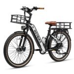 Heybike Cityrun Electric Bike, 1000W Motor Peak City Cruiser Ebike, 48V 15Ah(720Wh) Battery, 60 Miles, Step-Thru Electric Bicycle with APP Control, 3H Fast Charging, Commuter Electric Bike for Adults