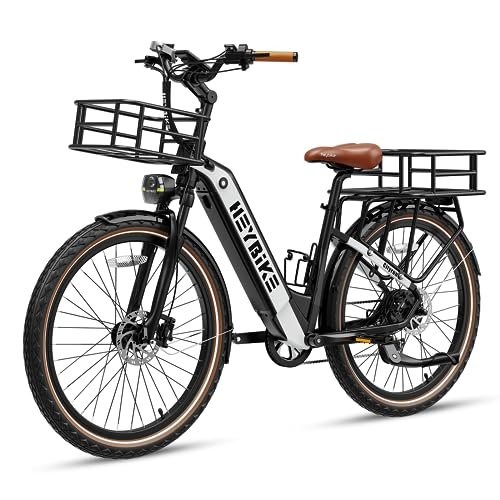 Version 1.0.0 Heybike Cityrun Electric Bike, 1000W Motor Peak City Cruiser Ebike, 48V 15Ah(720Wh) Battery, 60 Miles, Step-Thru Electric Bicycle with APP Control, 3H Fast Charging, Commuter Electric Bike for Adults - Image 1