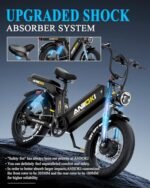ANIIOKI eBike,Electric Bike,48/52V 60Ah Electric Commuting Bike,200Miles Long Range, Peak 1400W/1600W/2600W Power Ebike, Electric Bicycle for Adults - Image 5