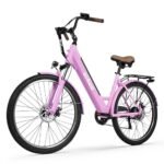 Core-Swept Electric Bike for Adults - 468Wh Removable Battery, 26 inch Step Thru Electric Bicycle, Peak 750W Brushless Motor Cityrun Ebike, with 7 Speed, Up to 50 Miles, E-Bikes