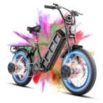 eAhora Juliet III [2024 Upgraded] 2000W Dual Motor Electric Bike for Adults, 60AH 100-200 Miles Electric Bicycle Full Suspension, Fat Tires Dual Hydraulic Disc Brakes Ebike, Smart Display