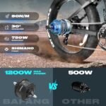 VITILAN T7 Electric Bike for Adults Fat Tire Ebike 750W BAFANG Motor 20AH Removable Sam-Sung Battery 26 Inch Mountain 28MPH Electric Bicycle Full Suspension Shi-Mano 8 Speed - Image 2