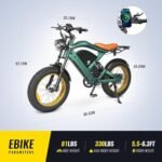 Electric Bike with 1200W Brushless Motor,32 MPH,20Ah Removable Battery,30 Miles Range,7 Speed,GPS Tracker with APP Control,20" Fat Tire,Ebike for Adults,ST202 - Image 5