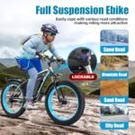 1000W Electric Bike for Adults, 28 MPH Ebikes 48V 13AH Removable Lithium Battery Electric Mountain Bike - Image 4