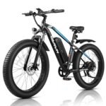 VARUN E Bikes for Men - Peak 750W Ebikes for Adults - Fat Tire Electric Bike Up to 25MPH 60+ Miles with 48V 13AH Removable Battery - 26" Electric Mountain Bike Features 7-Speed, Lockable Suspension