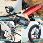 Folding Electric Bike for Adults, 500W 20" x 4.0" Fat Tire Electric Bicycles, 36V 10.4Ah Removable Battery Weighs Only 45lbs, 22MPH & 20-50 Miles, 2 in 1 City Commuting & Mountain Beach Ebike - Image 3