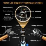 Cityrang 2.0 Electric Bike for Adults with 1000W Peak Motor, 15AH Removable Battery and up to 70Miles 25MPH,UL Certified 26" Electric Commuter Bike with 7-Speed and Adjust Front Suspension - Image 6