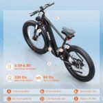 BEEMONE Electric Bike for Adults, 1000w Brushless Motor Ebike, 26" x 4.0 Fat Tire, Electric Bikes with 48V/20Ah Removable Battery, MAX 30-80Miles, 28MPH,Peak 7 Speed-Men 1000W - Image 4