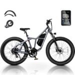 Fucare Taurus 1200W Peak Electric Bike for Adults 48V 25AH Battery Mountain EBike, Up to 32MPH & 100 Miles, 26''×4.0'' Fat Tire Electric Bicycle, 4.5A Fast Charger, Shimano 8 Speed, Hydraulic Brake