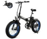 ECOTRIC Electric Bike 500W Folding Ebike 20" Fat Tire Foldable Electric Bicycle 48V 12.5AH Lithium Removable Battery Beach Snow Mountain E-Bike Commute Ebike for Adults Shimano 7-Speed,2 Batteries
