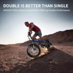 E300 Ebikes for Adults, 750W Electric Bike 30 Mph 48V 643Wh Removable Battery 50 Miles Max Range 20" x 4" Fat Tire Mountain Foldable Electric Bike for Snow Beach Commuting with 7 Speed - Image 5