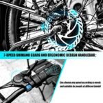 Electric City Bike for Adults | 26'' Electric Commuter E-Bike |7-Speed | Peak 500W Brushless Motor with 36V 10.2Ah UL-Certified Removable Battery | Electric Bicycle White - Image 5