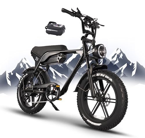 Version 1.0.0 V93 Electric Dirt Bike 1500W Motor, 33MPH Speed, 48V 15 Battery, 28-60Miles Range, 20" Fat Tire Ebikes, Full Suspension & Disc Brake - Image 1