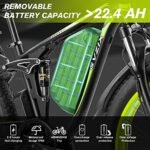 Electric Bike for Adults, 2000W Ebikes 26"x4" Fat Tire Bicycle, Dual Motor 48V/22.4Ah Removable Larger Battery Bikes for Beach Mountain Snow Commute Off-Road Ride with UL Certified - Image 5