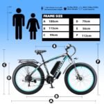 1000W Electric Bike for Adult 26"x 4" Fat Tire Ebike Snow Beach All Terrain Electric Mountain Bike 48V 13AH Removable Battery 28MPH Electric Bicycles Adults - Image 5