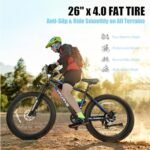 Electric Bike for Adults with 500W Motor, 48V 13AH Removable Battery, 26" Electric Bicycle Fat Tire E-Bike 22MPH 50Miles Mountain Beach Snow E-Bike, 7 Speed Gear, UL 2849 Certified - Image 5