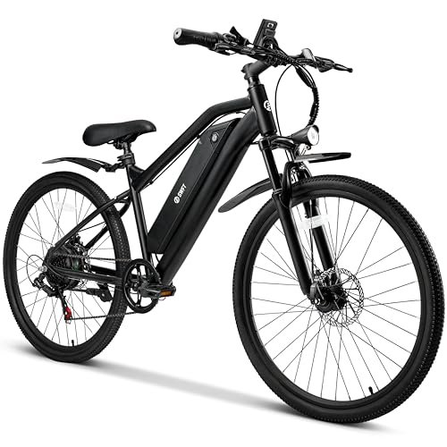 Version 1.0.0 SWFT Edge Electric Mountain Bike for Adults- 44 Miles Max Range, 20mph Max Speed, 26” Tires, 3 Level Pedal Assist, LCD Display, EBike Black - Image 1