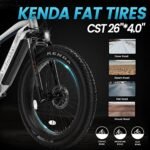 VELOWAVE Electric Bike for Adults 750W BAFANG Motor Peak 1000 28MPH Mountain Ebike 48V 15Ah Removable LG Cells Battery 26'' Fat Tire E Bike Shimano 7-Speed (Step-Over, Silver) - Image 4