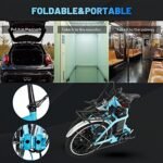ECOTRIC Step-Through-2 20" Folding Electric Bicycle Powerful 350W Motor 36V/12.5AH Removable Lithium Battery City Bike Alloy Frame Ebike LED Display - 90% Pre-Assembled - Image 5