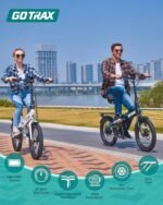 Gotrax 20" Folding Electric Bike with 40Miles (Pedal-assist1) by 48V Battery, 20Mph Power by 500W, Adult Electric Bicycle with 5 Pedal-Assist Levels& LCD Display, Suitable for Leisure Riding&Commuting - Image 2