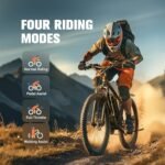 Electric Bike for Adults with 1000W Peak Motor 27.5" Electric Bicycles 48V15AH Removable Battery Ebike,32MPH Mountain Bike 21 Speed Ebikes,Front Suspension Electric Bikes - Image 2