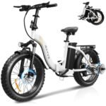 Electric Bike for Adults - 48V 20AH/13AH Battery, 1000W/550W Motor, 7-Speed Foldable Electric Ebike, 26"/20" Fat Tire, Up to 61/49 Miles Range, Dual Suspension System, UL Certified