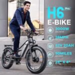 Electric Bike for Adults, Peak 1500W/3000W Single/Dual Motor, up to 35-38 MPH and 90 Miles Range, 1196Wh Battery, 26" x 4.0" Fat Tire Full Suspension 7 Speed Adult Electric Bicycles for Commute - Image 2