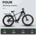 ECOTRIC Explorer Electric Bike Ebike Mountain Bicycle 26" 750W Motor 48V 13AH Lithium Battery Fat Tire 40MPH Full Suspension Throttle & Pedal Assist for Adults - 90% Pre-Assembled - Image 2