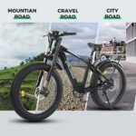 ECOTRIC Explorer Electric Bike Ebike Mountain Bicycle 26" 750W Motor 48V 13AH Lithium Battery Fat Tire 40MPH Full Suspension Throttle & Pedal Assist for Adults - 90% Pre-Assembled - Image 6