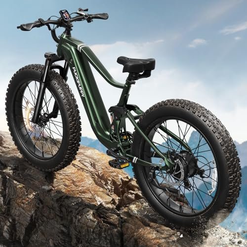 Version 1.0.0 Boxer Electric Bike for Adults 960W, UL Certified Full Suspension 48V 20AH Battery Ebike, 26" Fat Tire E Bike, 28MPH 80Miles Range Mountain Electric Bicycle, 7 Speed Hydraulic Disc Brake - Image 1