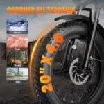 Jasion RetroVolt Electric Bike for Adults, [1500W Peak Upgrade Motor & 30MPH & 70Miles] Full Suspension Ebike, 20" Fat Tire All-Terrain E-Bike with 48V 13Ah Removable Battery Moped Electric Bicycle - Image 5