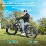 HAOQI Eagle Electric Bike for Adults, Fat Tire Ebike with 750W Motor 48V 20Ah Removable LG Battery, 26x4.0 Mountain E Bike to 28MPH with 7-Speed - Image 2