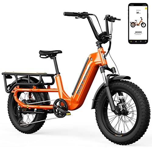 Version 1.0.0 HOVSCO Electric Bike for Adults, 1000W Motor Torque Sensor Ebike 28Mph, 48V 15AH Removable Battery 60Miles Electric Cargo Bike, 20" Fat Tire Commuter Electric Bicycle, 7-Speed Gear,450lbs Playload - Image 1