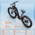 UDON BEEMONE Electric Bike for Adults, 1000w Brushless Motor Ebike, 26" x 4.0 Fat Tire, Electric Bikes with 48V/20Ah Removable Battery, 30-80Miles, 28MPH Peak 7 Speed - Image 4