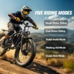 Electric Bike for Adults,1000/2000W Motor 35MPH,52V 20AH Battery,26" Fat Tire Ebike,Max 90 Miles E Bike for Men, Full Suspension,Hydraulic Brake 7-Speed Gears for Beach Mountain Electric Bike - Image 2