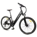 HOTEBIKE Electric Bike for Adults with 350W Motor 36V 10Ah Removable Battery 26" Ebike Cruiser Electric Bicycle Step-Thru Commuter Bike 21 Speed & Front Suspension