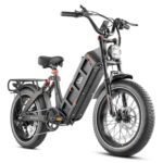 eAhora Juliet [2024 Upgraded] 60Ah Peak 1200W Electric Bike 31Mph 200 Miles Long Range Ebike 20 * 4.0 Fat Tire Electric Bike Full Suspension Adult Electric Bicycles 4-Position Hydraulic Brakes
