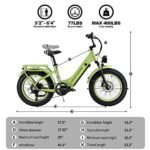 Step-Thru Electric Bike for Adults,750W Peak 1000W Motor Electric Mountain Bike 48V 15AH Removable Battery with ???????????????????????????? Cells, 30MPH+70Miles Commuter Electric Bicycle,Dual Hydraulic Disc - Image 6