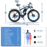 Electric Bike for Adults Dual Motor 2000W,Ebike for Adults with 20AH Removable Battery, E Bike for Adults with 21 Speed Gear,26"X4"inch Fat Tire Electric Bicycle 30+ MPH,UL Certified - Image 6