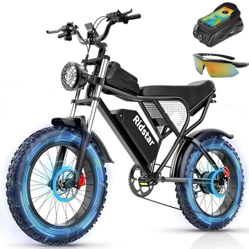 Version 1.0.0 Electric Bike for Adult, 1000/1500W Motor 20 inch Fat Tire Ebike,Up to 30/33MPH & 50-70Miles,15/20AH Removable Battery, 7 Speed Gear Hydraulic Brakes Electric Motorcycle Bicycle - Image 1
