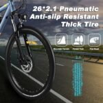 COASTA Electric Bike for Adults, 36V/48V 350W Motor with 13AH/10AH Battery Electric Bicycle 26” 20MPH Mountain Ebike - Image 6