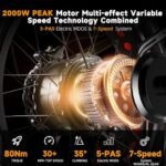 Electric Bike for Adults, 2000W Peak Motor with Removable 48V 25AH Battery, 20"x4.0" Fat Tires 35MPH Ebike, Dual Hydraulic Suspension Electric Bicycle for Commuting All-Terrain Off-Road - Image 2