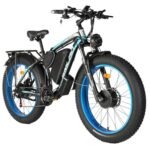 Electric Bike for Adults, Dual Motor 2000W AWD 48V 22.4Ah 35MPH Ebike, Electric Bicycle with 26" Fat Tire MTB 21 Speed Front Suspension Dual Hydraulic Disc Brakes