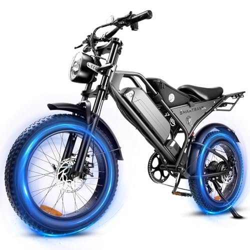 Version 1.0.0 Electric Bike 1000W Peak Brushless Motor with 15Ah Battery,Shimano 7 Speed Gears,Up to 28MPH E Bike for Commute Mountain Beach Snow Riding,20" Fat Tire for Adults,DK400 - Image 1