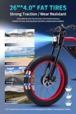 Ebikes Dual Motor, 52V/48V 25AH Removable Lithium Battery Electric Bike for Adults with 2000W/1200W Peak Power Dual/Single Motor 26''x4.0'' Spoke Fat Tire Electric Bike - Image 5