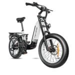 Cyrusher 20Inch Aluminum Electric Bike, Kommoda 750W 28MPH 48V 14Ah Ebike for Adult, Full Suspension, Dual Disc Brakes, 4.0inch Fat Tires,