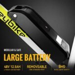 Heybike Race Max Electric Bike for Adults with 750W Peak Motor, 28mph Max Speed, 600WH Removable Battery Ebike, 27.5" Electric Mountain Bike with 7-Speed and Front Suspension - Image 4