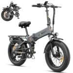 Jasion X-Hunter Electric Bike for Adults,1400W Peak Motor 30MPH Max Speed,48V 13AH Removable Battery, Full Suspension System Design,20''*4.0 Fat Tire Foldable Ebike 7-Speed Bicycles